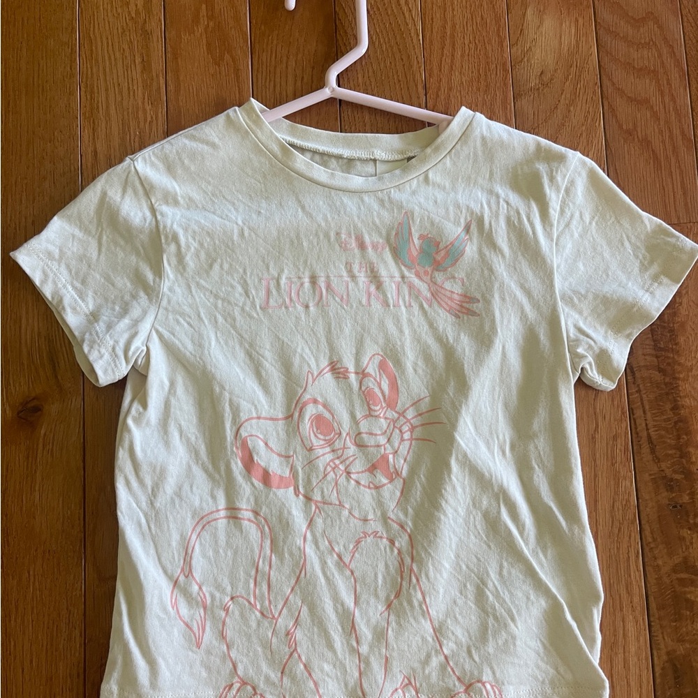 Disney Cream Short Sleeve Tee 4T